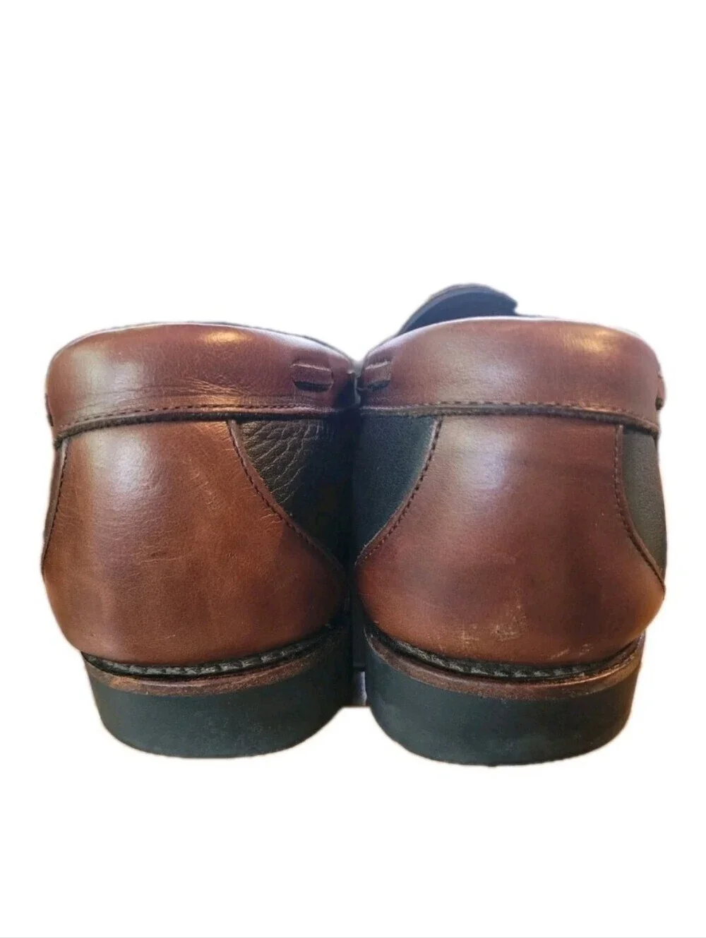 Allen Edmonds Nashua Two-Tone Leather Tassel Loafer 11.5D Old Money Quiet Luxury